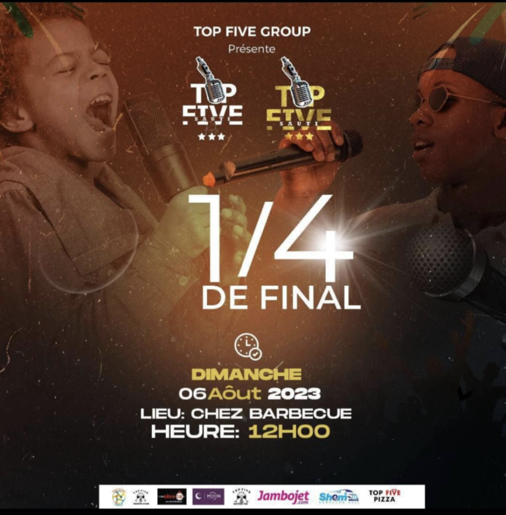FLASH/ Musique: Top five group lance l’étape de quart de finale de la compétition musicale Top five Sauti
