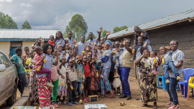 Beni: La fondation Germain Kitoko apporte du sourire aux orphelins et déplacés de guerre 